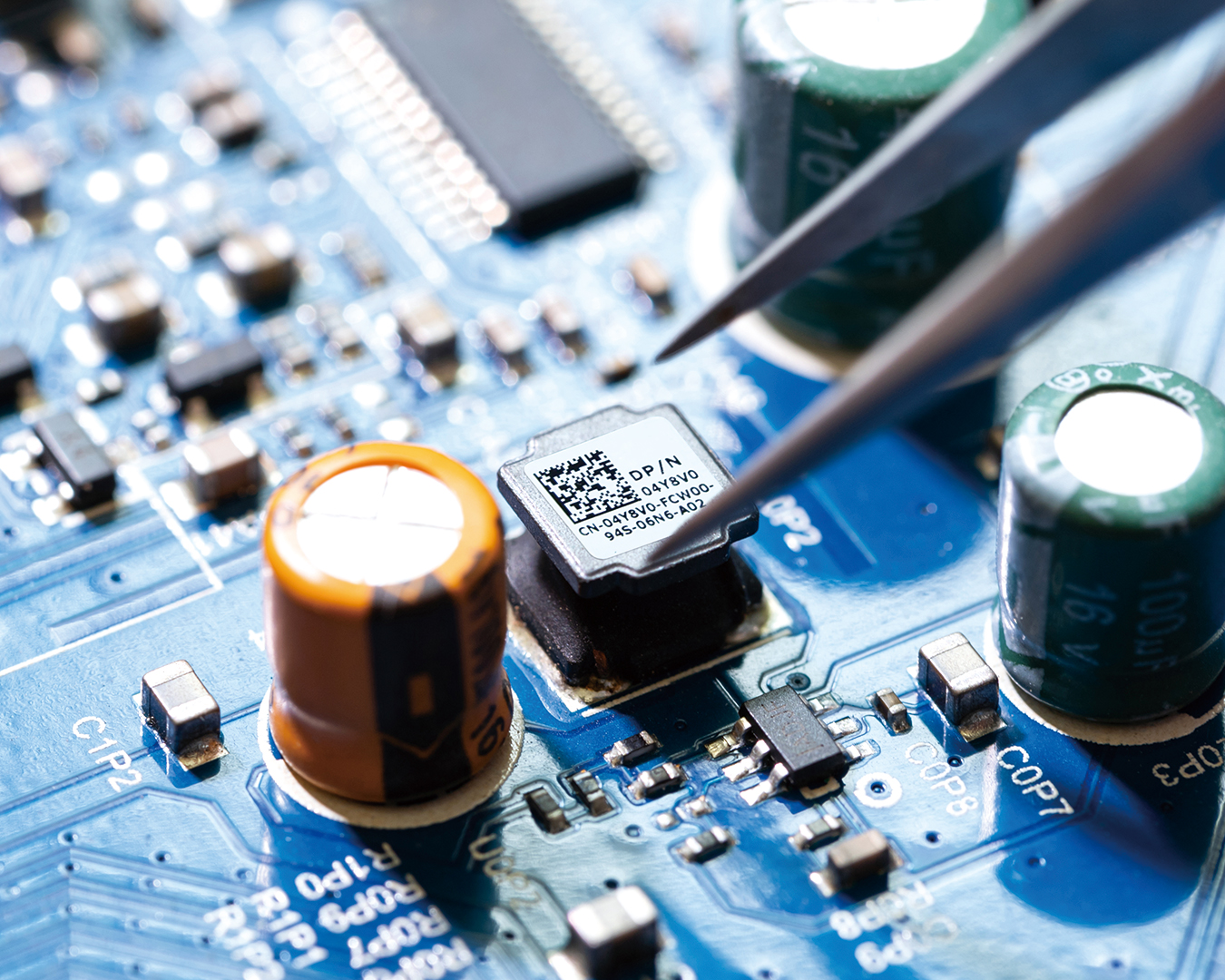 Micro Labels on a Printed Circuit Board