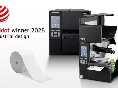 The TSC Auto ID MB241 Series Linerless Printer Earns Red Dot Award for Efficient Industrial Labeling